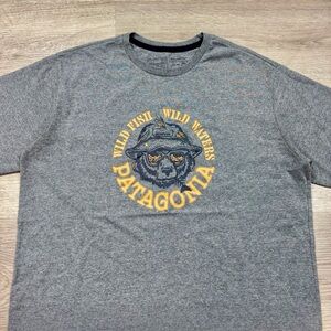 Patagonia Take A-Stand Responsible Tee Wild Fish Waters Shirt. Men’s Med NWT